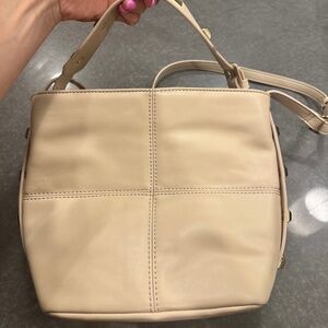 ZARA CREAM STUDDED PURSE